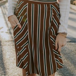 Roolee Striped Skirt